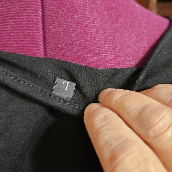 Womens Short Puff Sleeve Dress, Round Neck, Empire Waist Dress - Picture 5 of 7